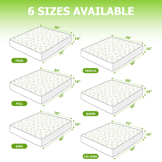 Bamboo Mattress Protector – 100% Waterproof, Bamboo Viscose Rayon