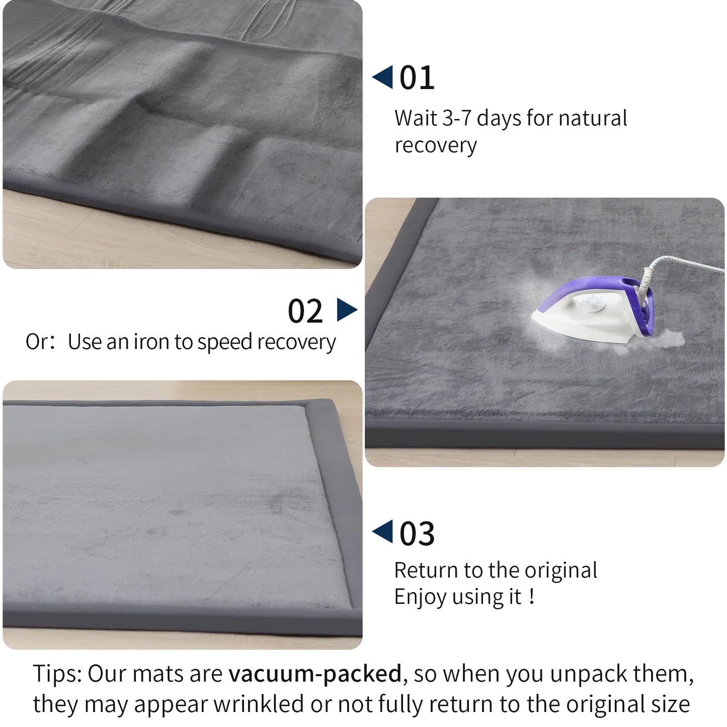 Velvet Carpet Mat Coral Solid Thick Memory Foam Soft Floor Rug