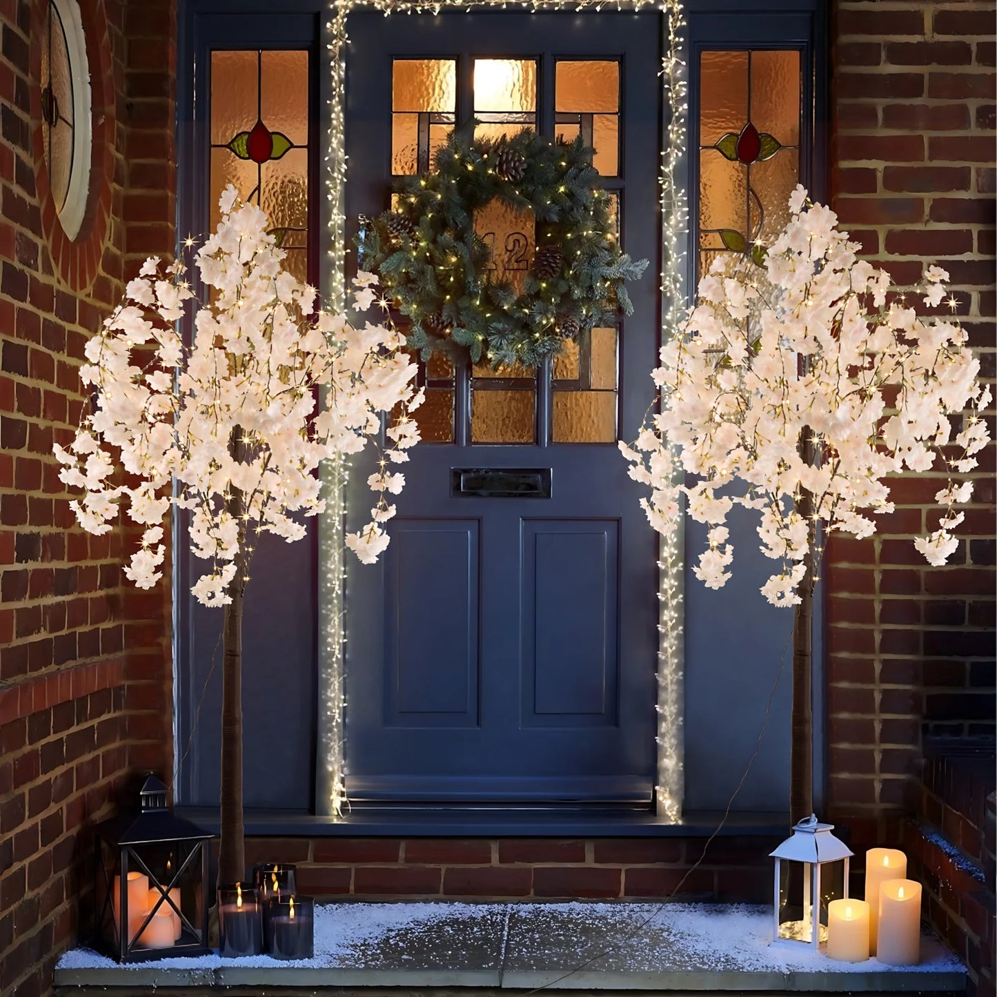 Cherry Blossom Tree Light 6ft 450 LED Warm Light Indoor Decor Tree