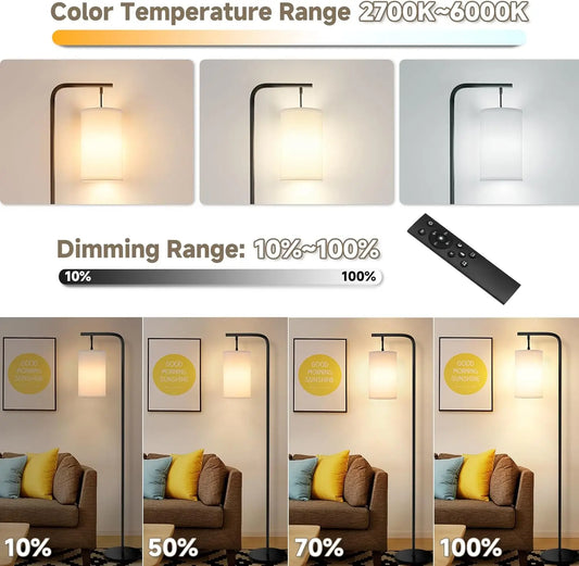 Remote Control Floor Lamp Adjustable Color Brightness 9W LED