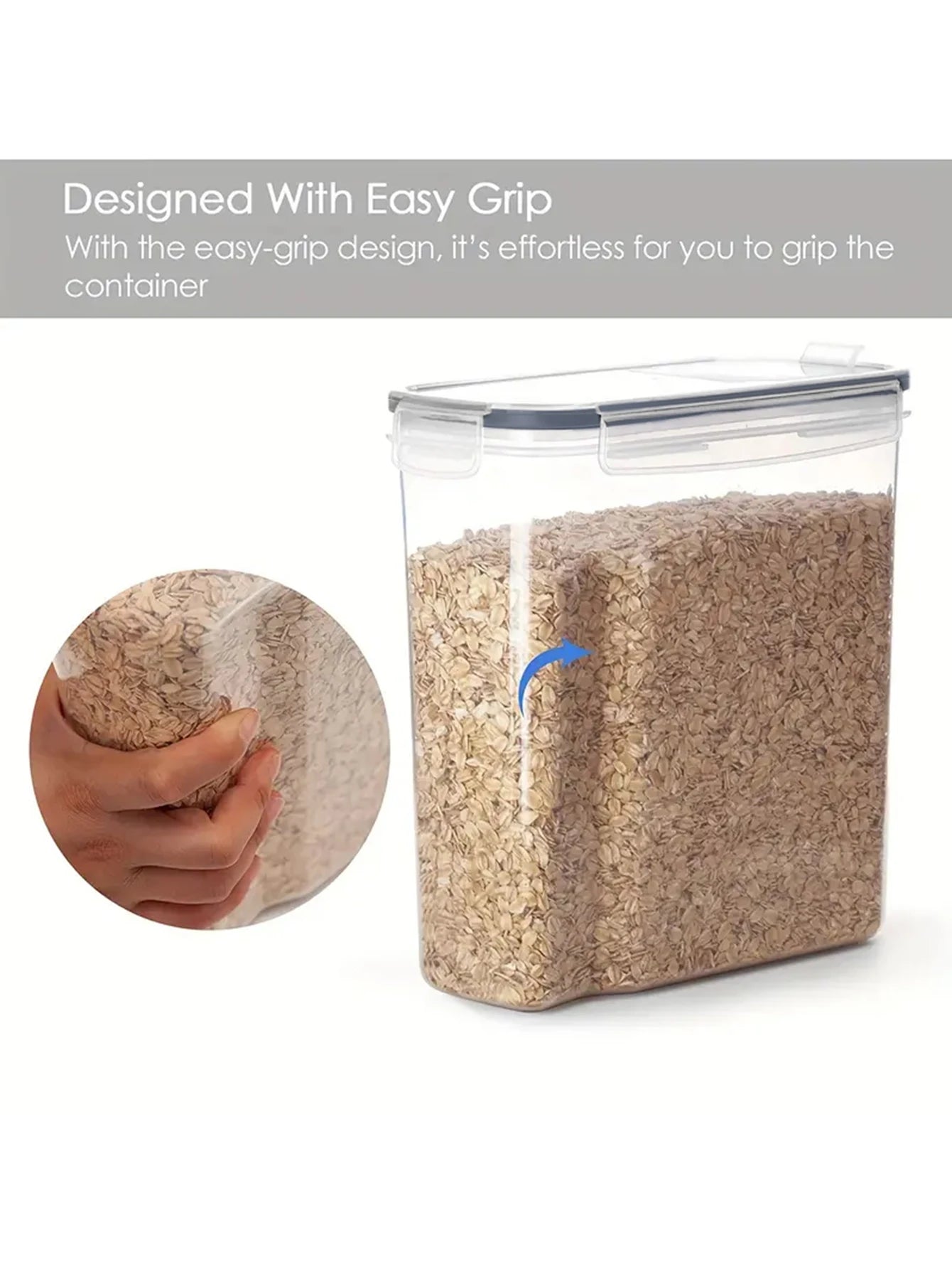 Airtight Food Storage Containers 4PCS Large Kitchen Containers Set