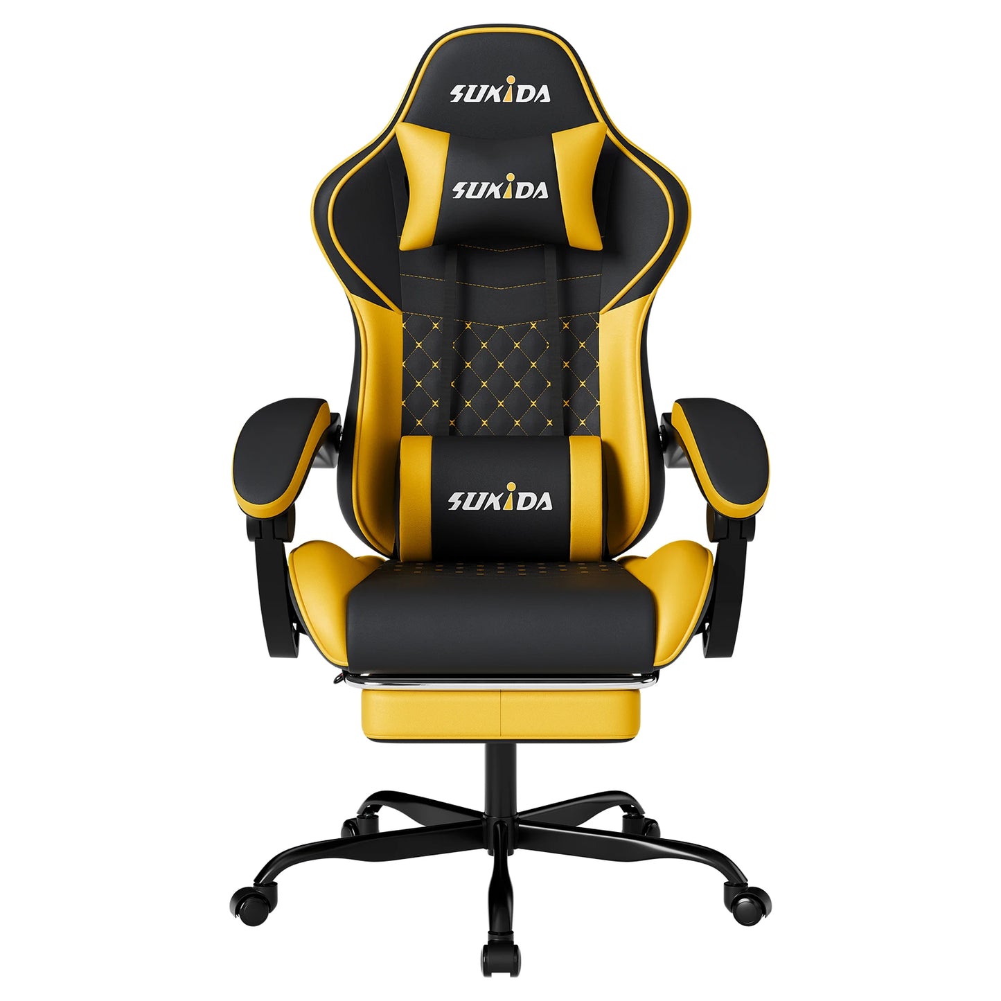 Gamer Chair w/ Massage, Lumbar Support, Swivel & Adjustable