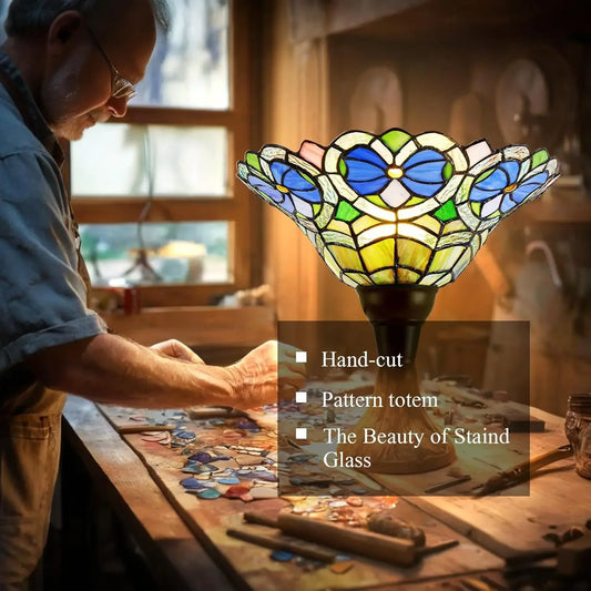 Tiffany stained glass floor lamp