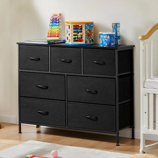 Dresser With Fabric Drawers 7 Drawer Storage Organizer