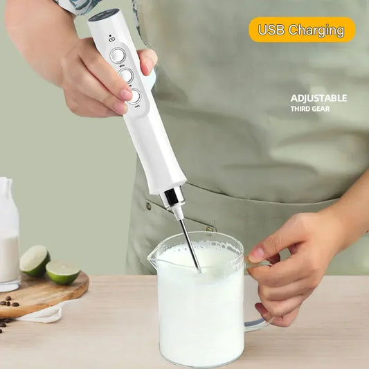 Handheld electric milk frother