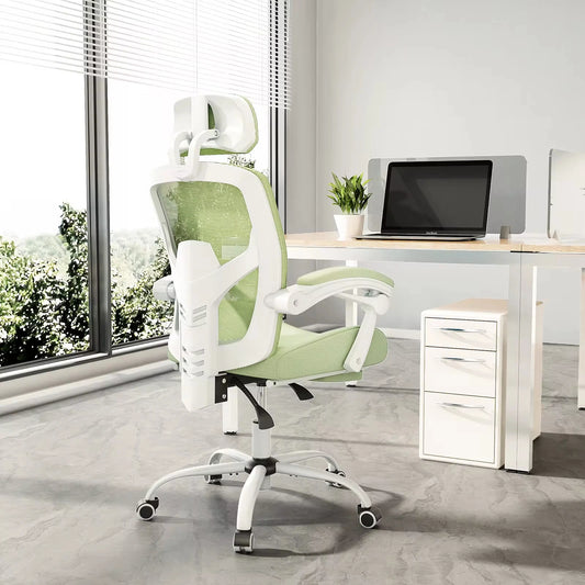Ergonomic Chair High Back Mesh w/ Lumbar, Headrest & Footrest