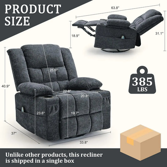 360 swivel rocker recliner