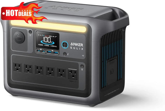 Portable Power Station C1000 1800W Peak 2400W Solar Generator
