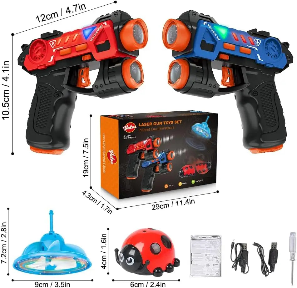 Laser Tag Game 2 Players Indoor/Outdoor Infrared Set