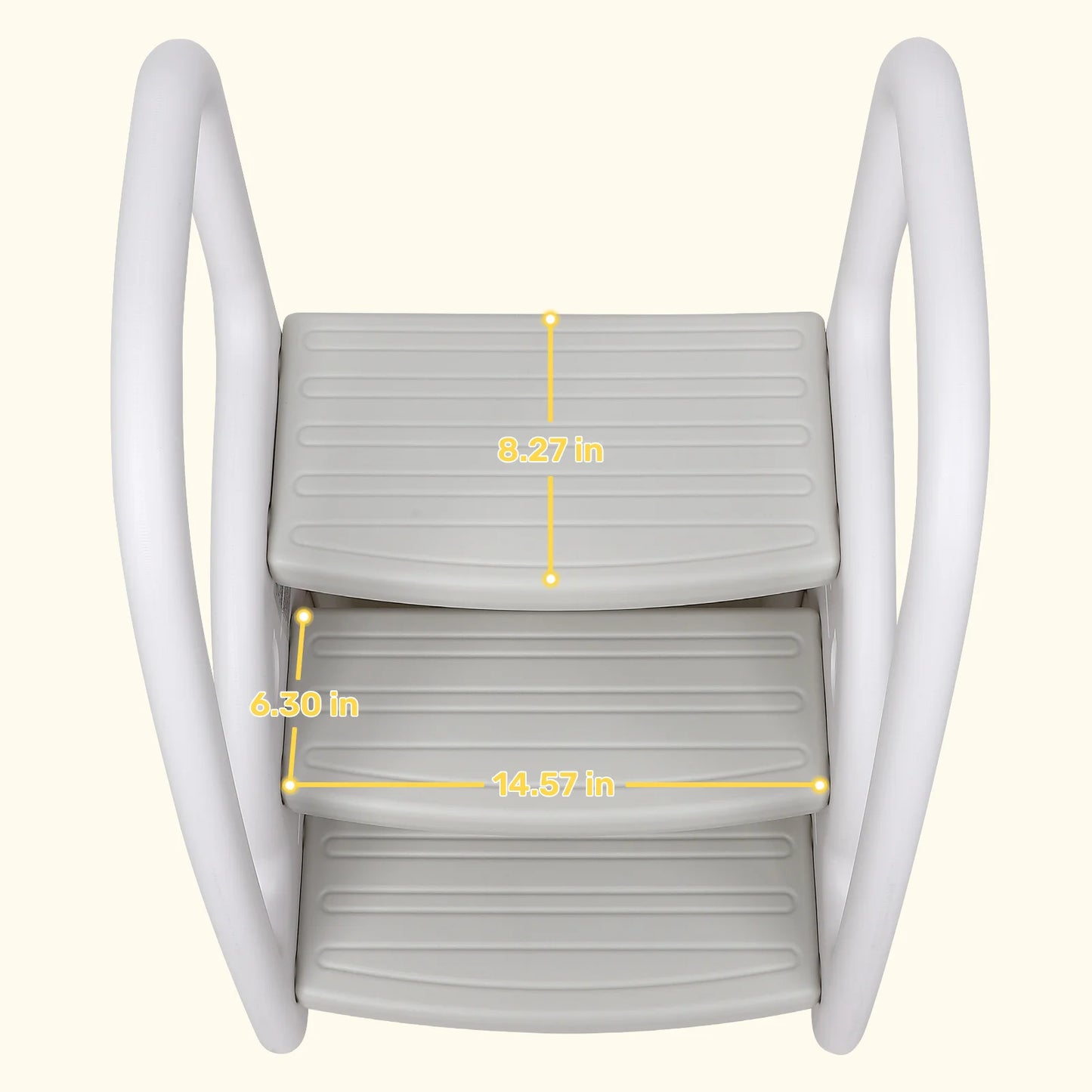 Toddler Step Stool 3 Steps with Side Rails for Safety