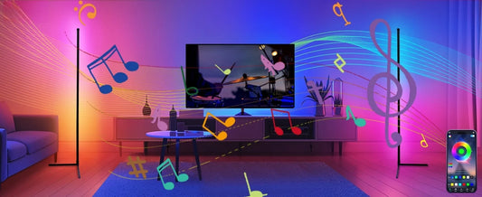 Smart RGB Floor Lamp Music Sync App Control LED Fantasy Lighting