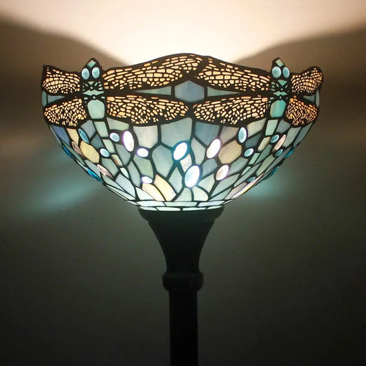Tiffany stained glass floor lamp