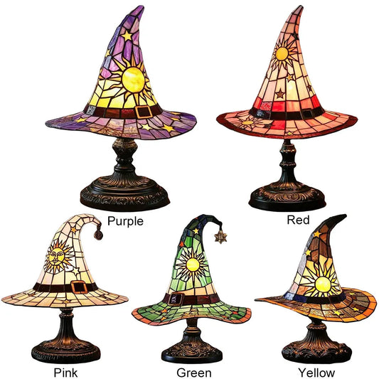 Witch Hat LED Lamp USB Powered Table Light for Decor