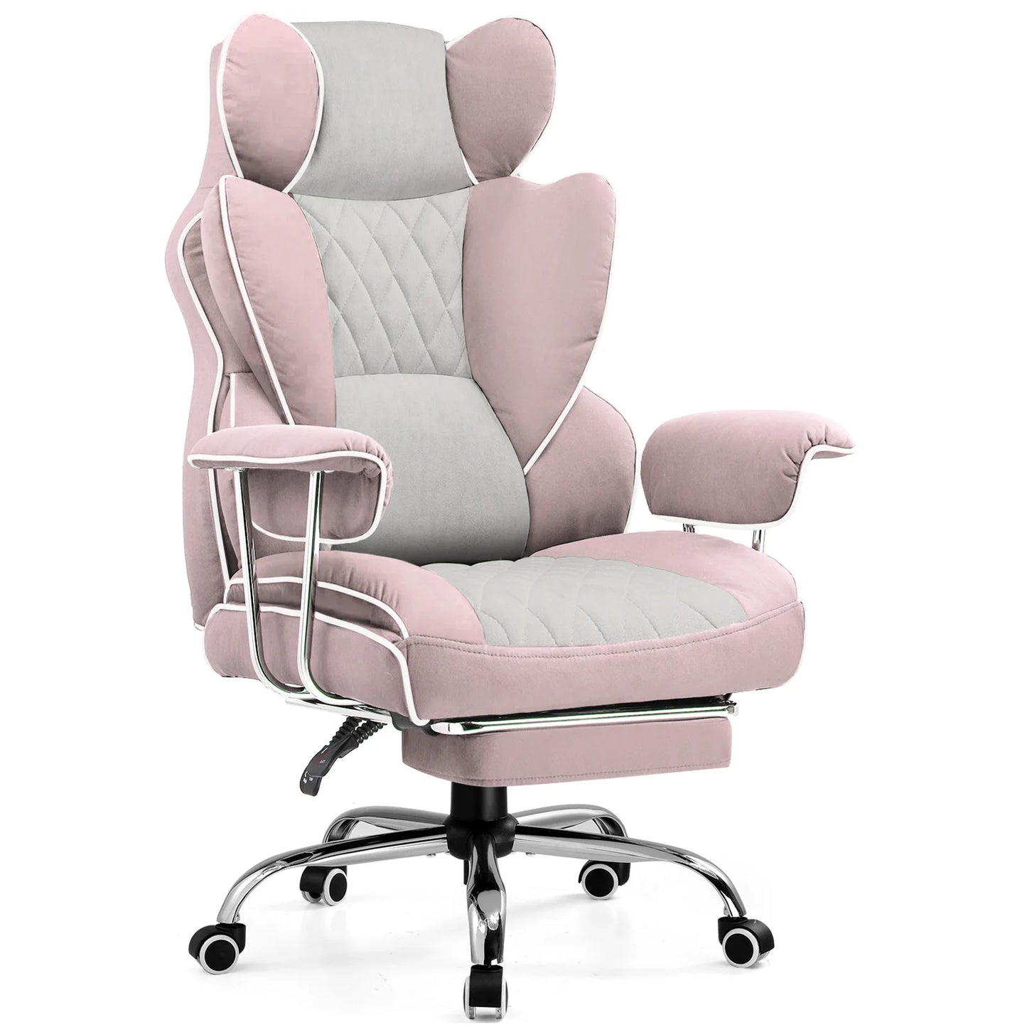 Big and Tall Chair Ergonomic Lumbar Support with Footrest and Comfort