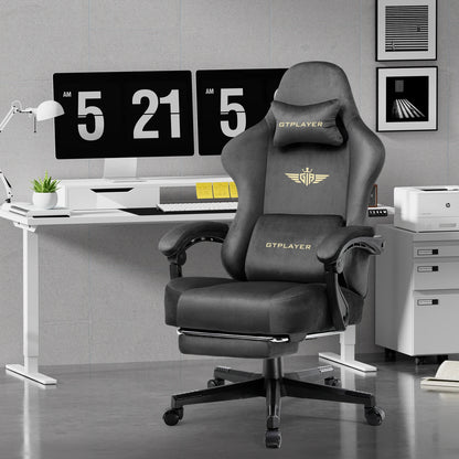 Gaming Desk Chair Breathable Fabric Adjustable Ergonomic Seat