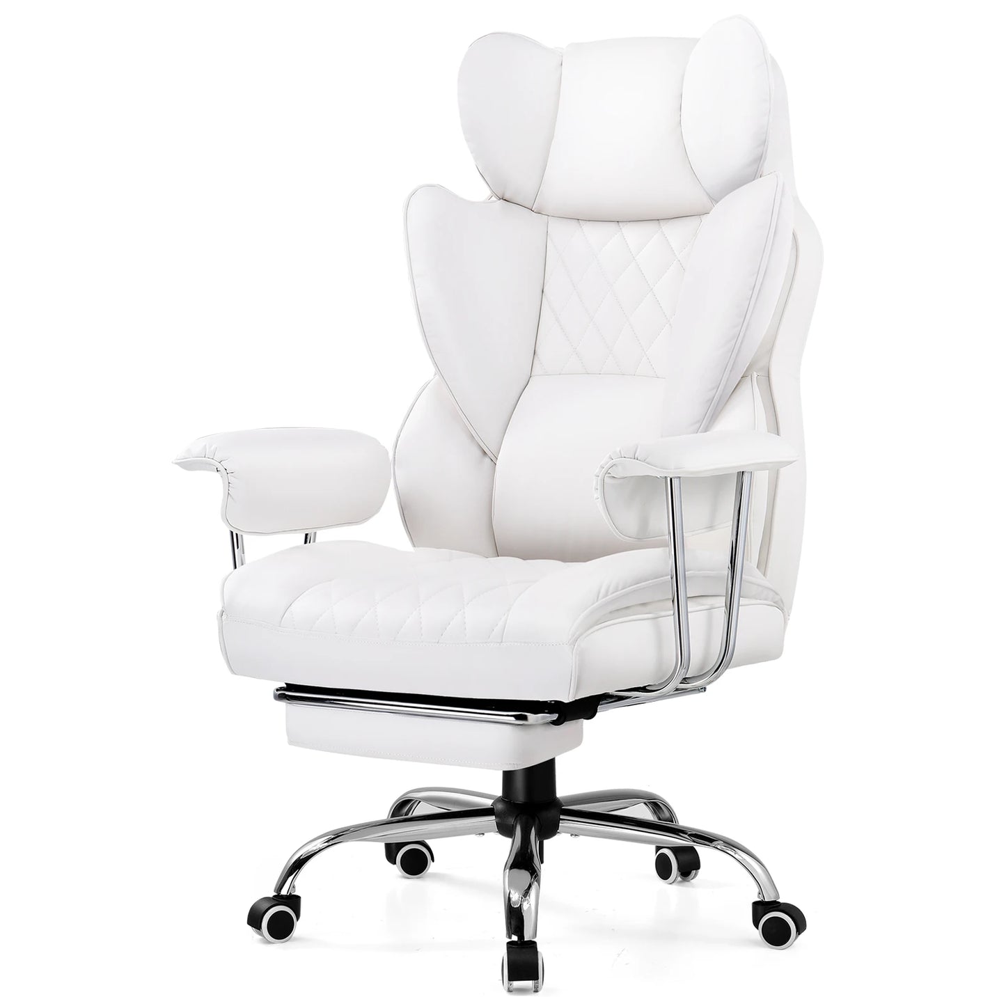 Big and Tall Chair Ergonomic Lumbar Support with Footrest and Comfort
