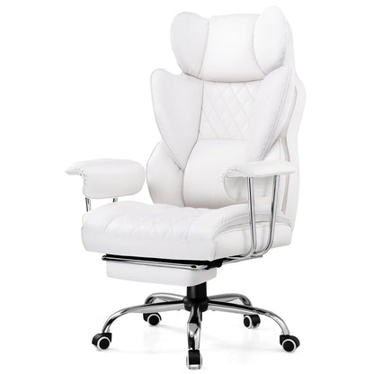 Big and Tall Chair Ergonomic Lumbar Support with Footrest and Comfort