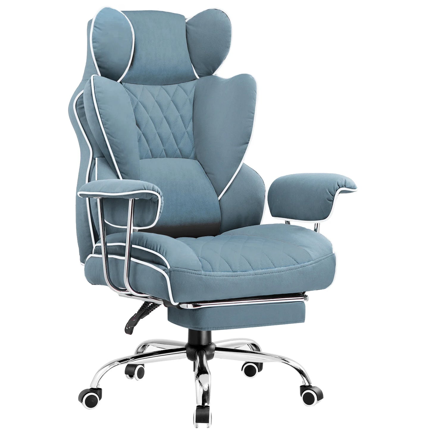 Big and Tall Chair Ergonomic Lumbar Support with Footrest and Comfort