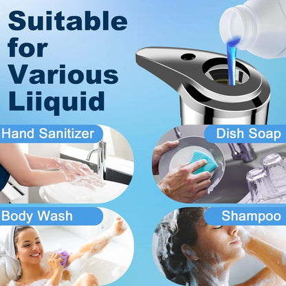 Automatic Liquid Soap Dispenser, Touchless. Infrared Sensor With Adjustable Levels