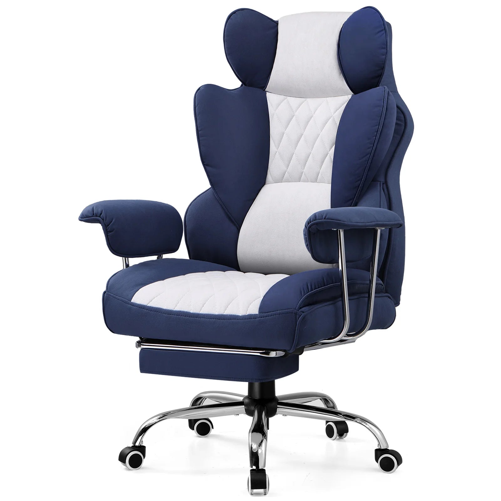 Big and Tall Chair Ergonomic Lumbar Support with Footrest and Comfort