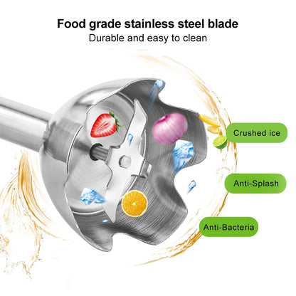 Hand Stick Blender 4 in 1 1200W Mixer Chopper Smoothie Ice
