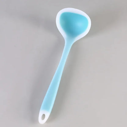 Silicone Soup Ladle 29cm Long Handle Heat Resistant Round Scoop