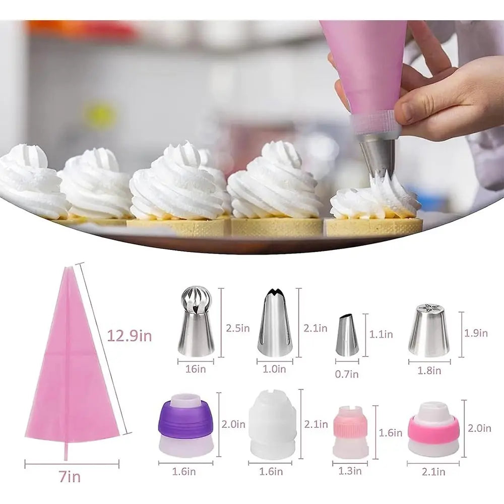 Cake Decorating Set 359pcs Baking Supplies 66 Tips Piping Bags