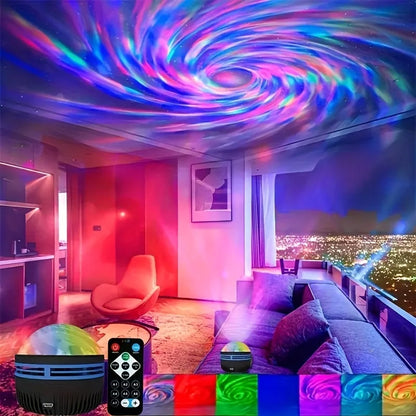 Galaxy Projector Night Light LED Starry Sky Remote USB Rechargeable