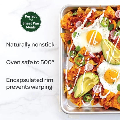 Baking Sheet Pan 18x13 Aluminum Non Stick Easy Clean Durable Tray