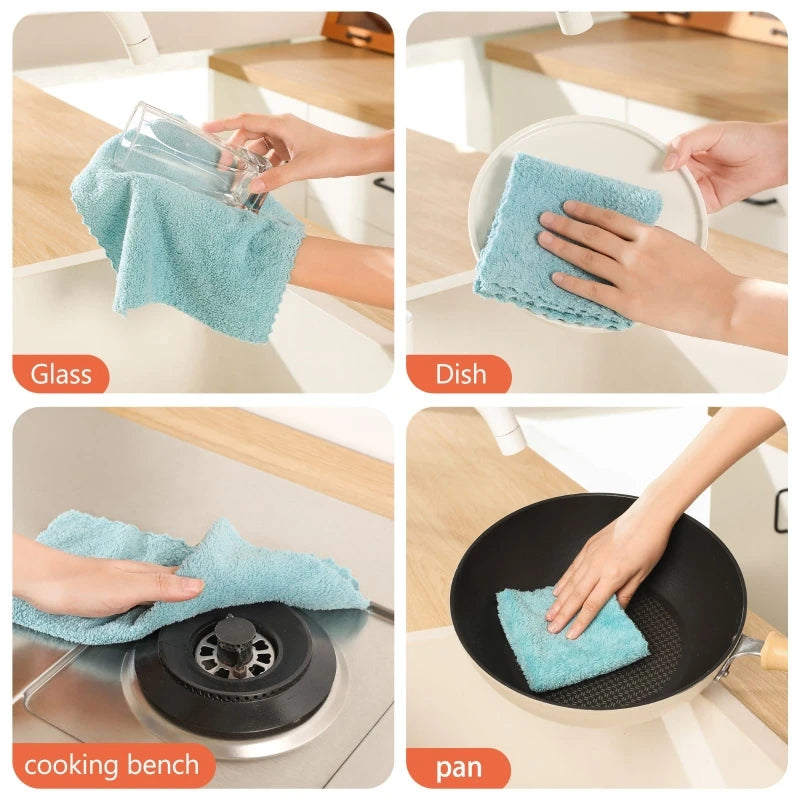 Cleaning Cloth Set 12 or 18 Soft Absorbent Multi Use