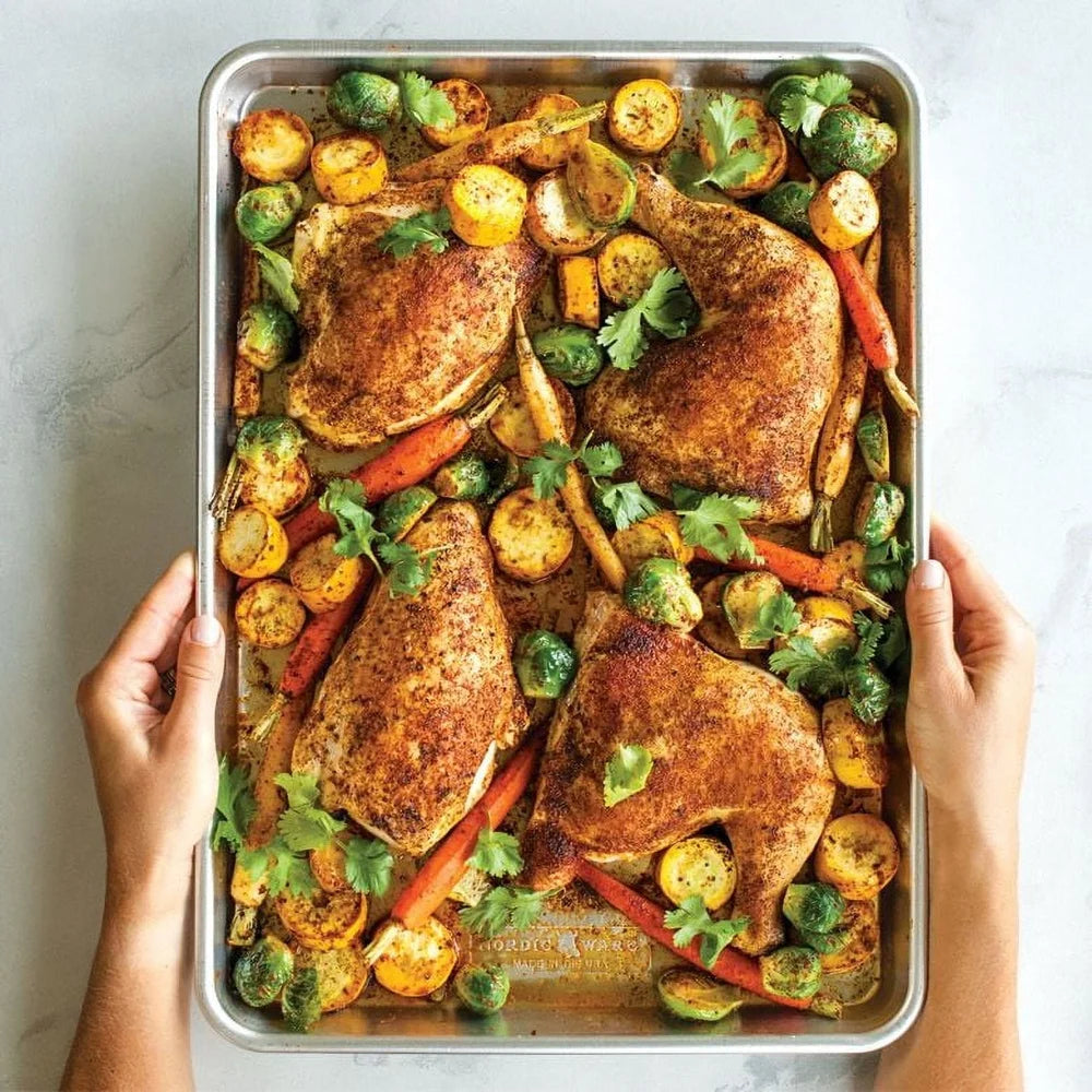 Baking Sheet Pan 18x13 Aluminum Non Stick Easy Clean Durable Tray
