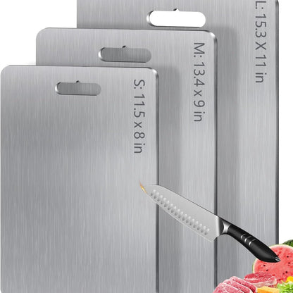 Stainless Steel Cutting Board 304 Food Grade Thickened Double Sided