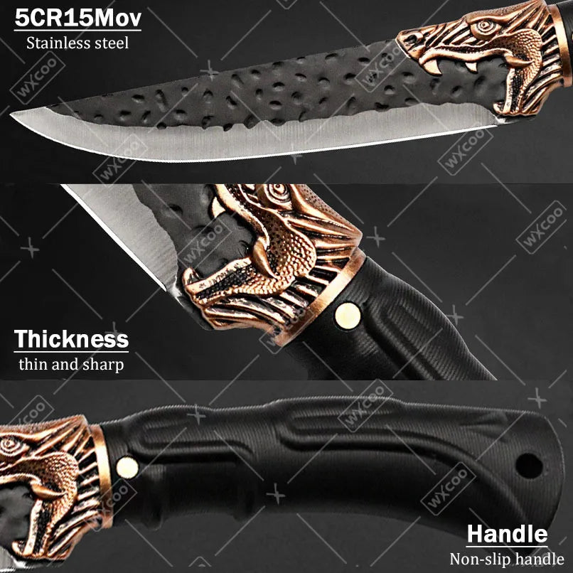 Professional Kitchen Knife Set 8PCS Stainless Steel Forged Chef Set