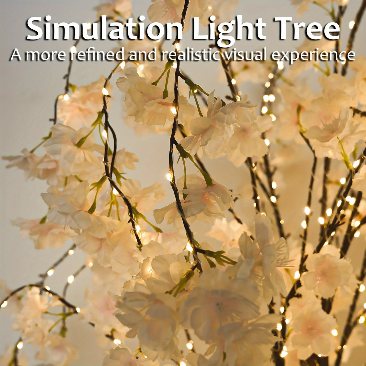 Cherry Blossom Tree Light 6ft 450 LED Warm Light Indoor Decor Tree