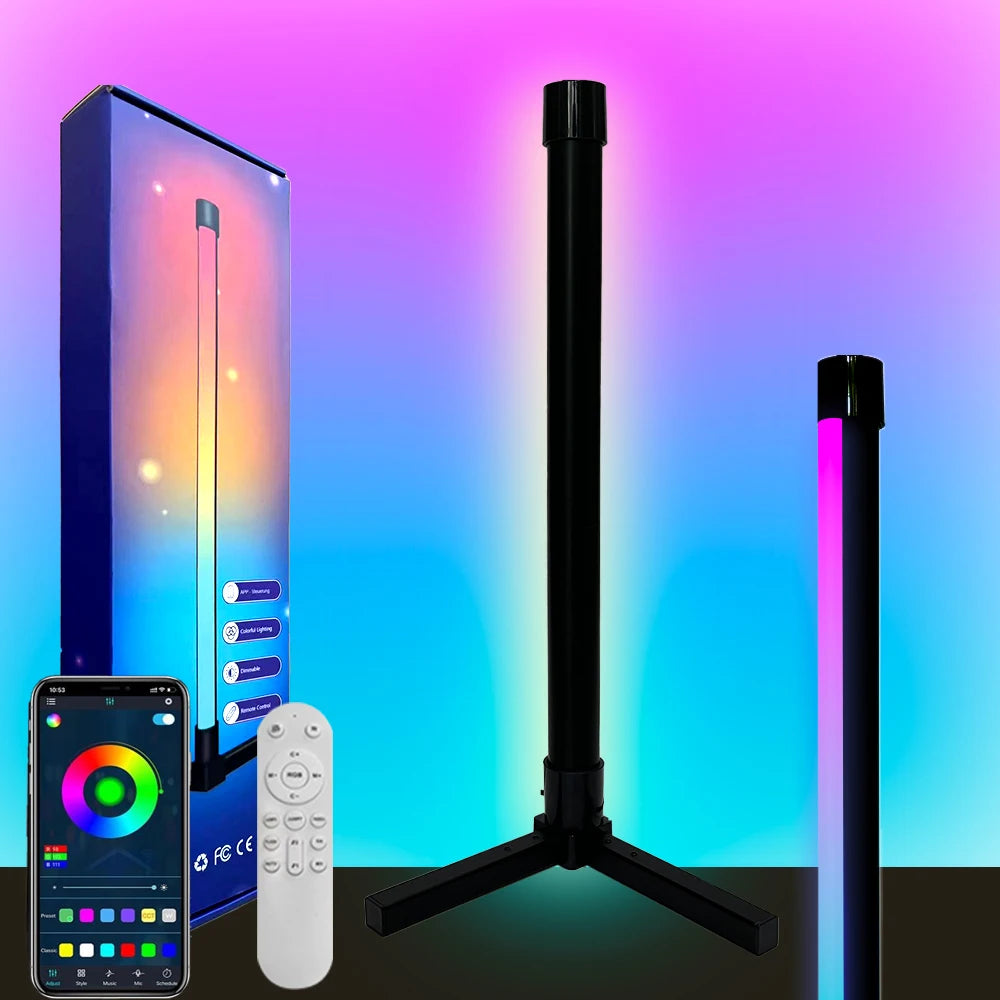 Smart RGB Floor Lamp Music Sync App Control LED Fantasy Lighting