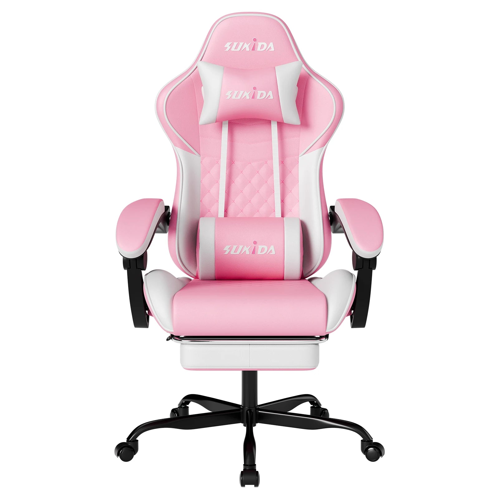 Gamer Chair w/ Massage, Lumbar Support, Swivel & Adjustable