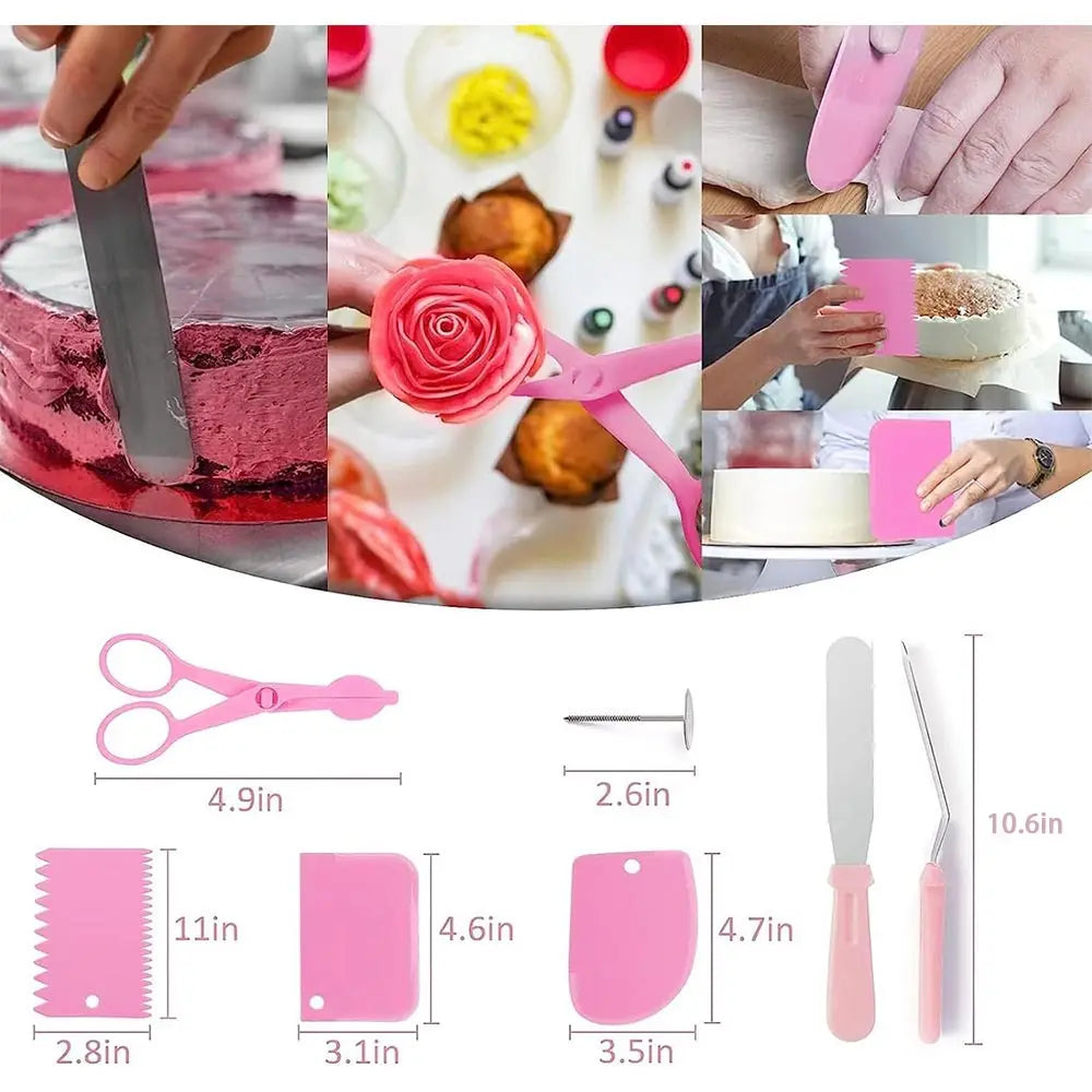 Cake Decorating Set 359pcs Baking Supplies 66 Tips Piping Bags