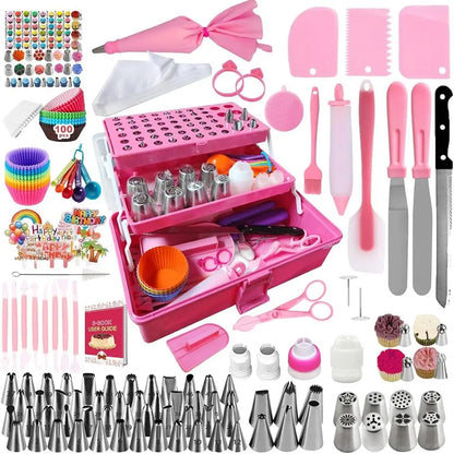 Cake Decorating Set 359pcs Baking Supplies 66 Tips Piping Bags