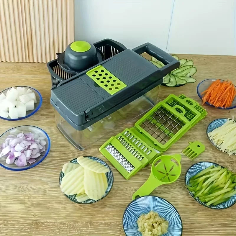 Vegetable Chopper Slicer Dicer 14 in 1 Multifunctional Kitchen Tool