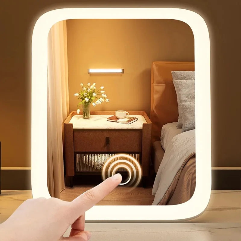 LED Vanity Mirror with Lights, Touch Control, 3 Colors, Dimmable