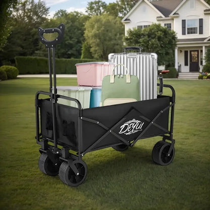 All Terrain Heavy Duty Folding Garden Cart, Large Capacity, 4 Sizes