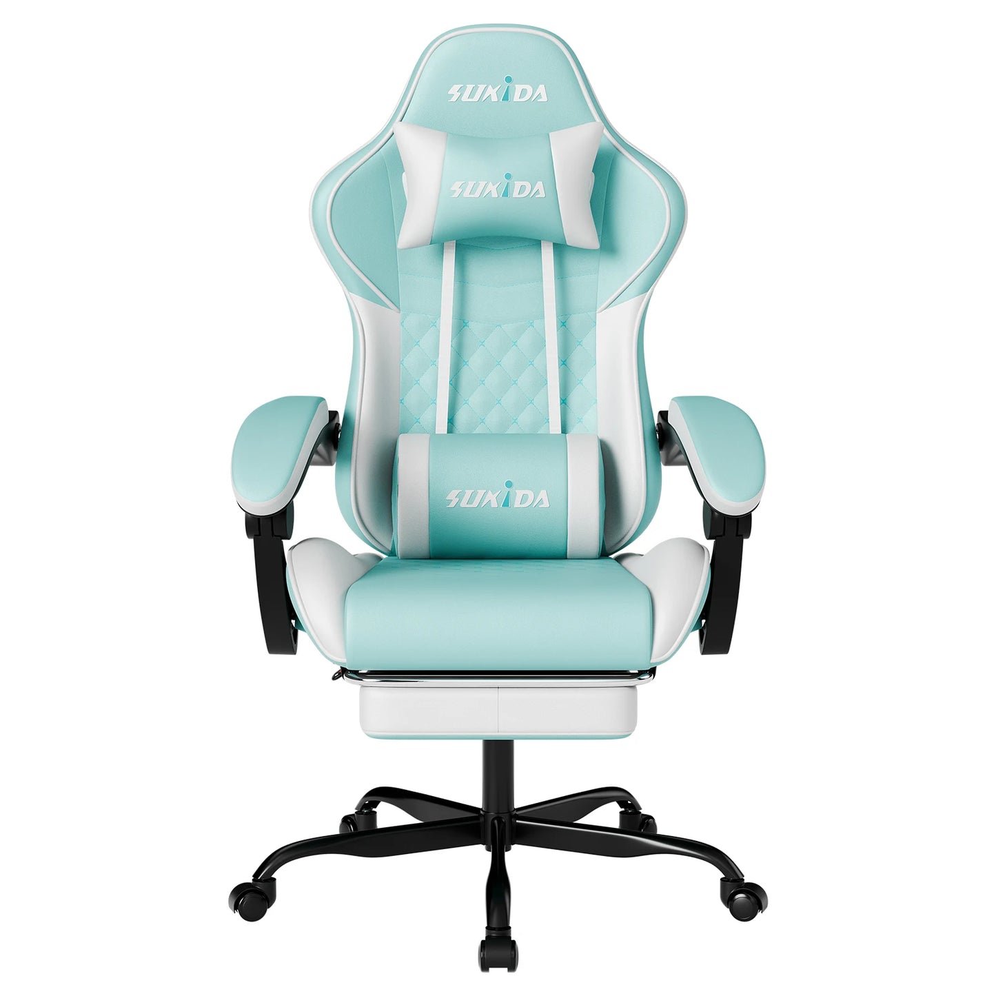 Gamer Chair w/ Massage, Lumbar Support, Swivel & Adjustable