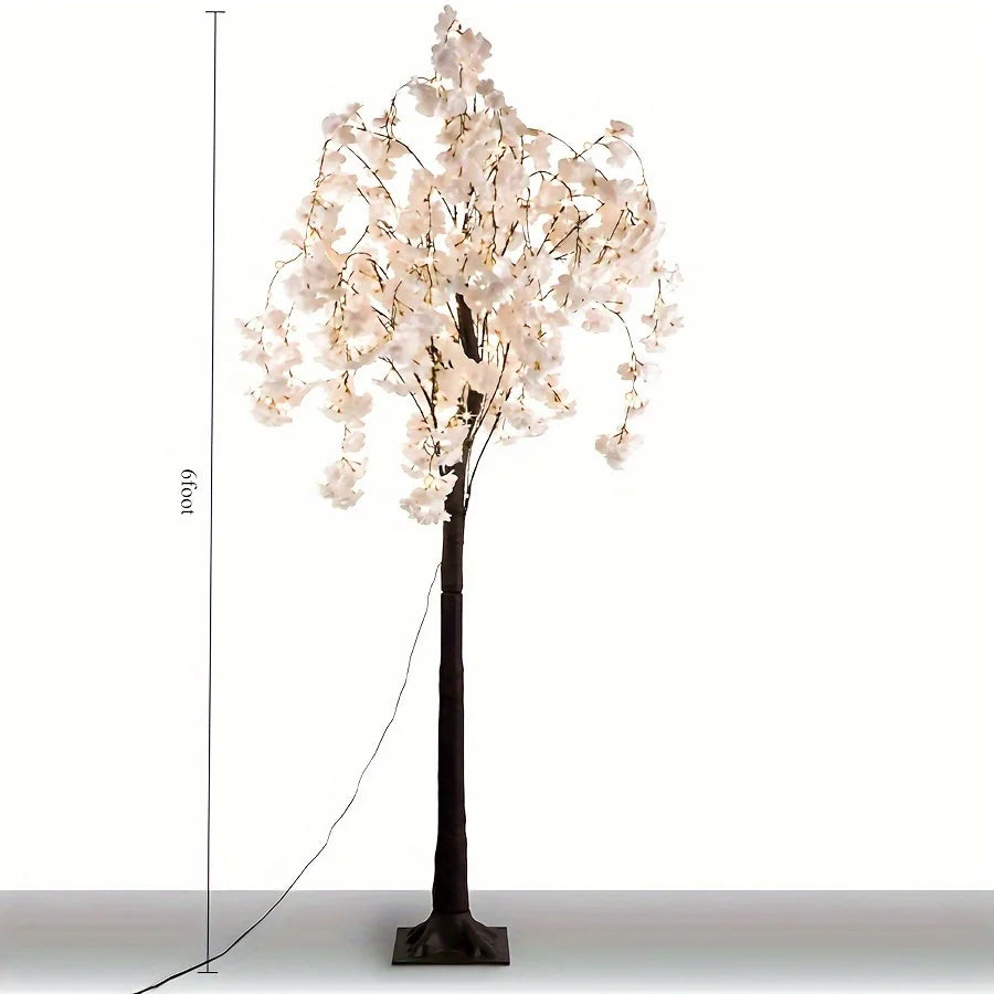 Cherry Blossom Tree Light 6ft 450 LED Warm Light Indoor Decor Tree