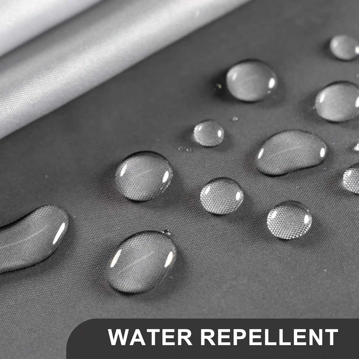 Black Shower Curtain Ombre 72x72 Set with 12 Hooks