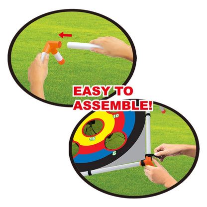 Portable Multi-purpose Cornhole Set, Ferrule Toss Game With 6 Sandbag Bean Bags
