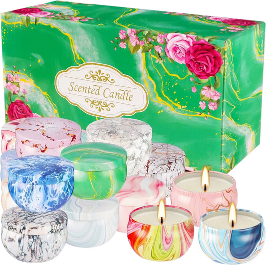 16-Pack Aromatherapy Candle Set, Natural Soy Wax