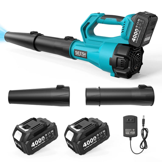 Cordless Turbo Leaf Blower Snow Removal 18v Battery Operated