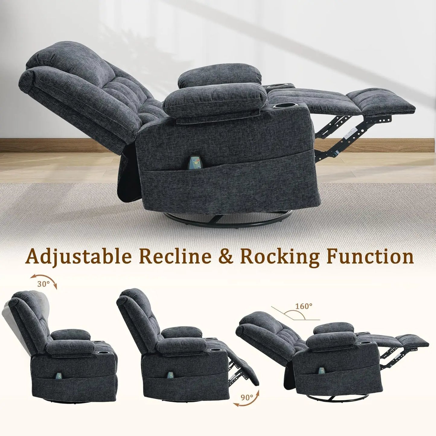 360 swivel rocker recliner