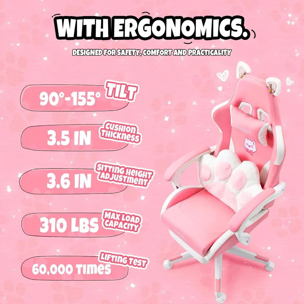 Cat ear gaming chair