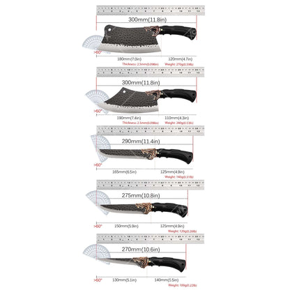 Professional Kitchen Knife Set 8PCS Stainless Steel Forged Chef Set